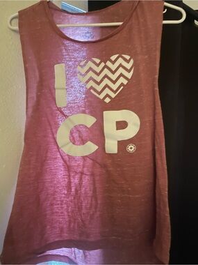 CLUB PILATES/Red Graphic Tank Top - I ♥